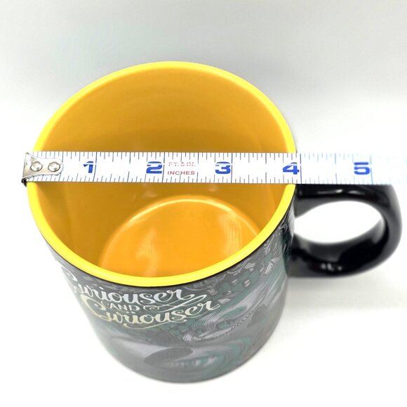 Disney Alice in Wonderland Cheshire Cat Curiouser and Curiouser Porcelain Mug - Picture 8 of 8